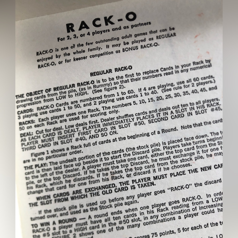 1966 RACK-O Card Game - Complete - Picture 5 of 8